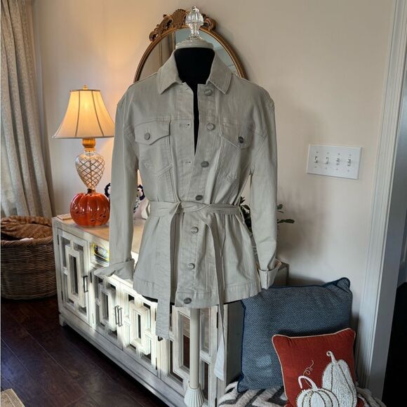 Sanctuary denim Beige Utility Jacket with Belt - Picture 2 of 6